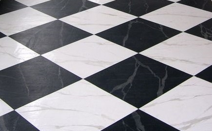  Black and White Marble Flooring